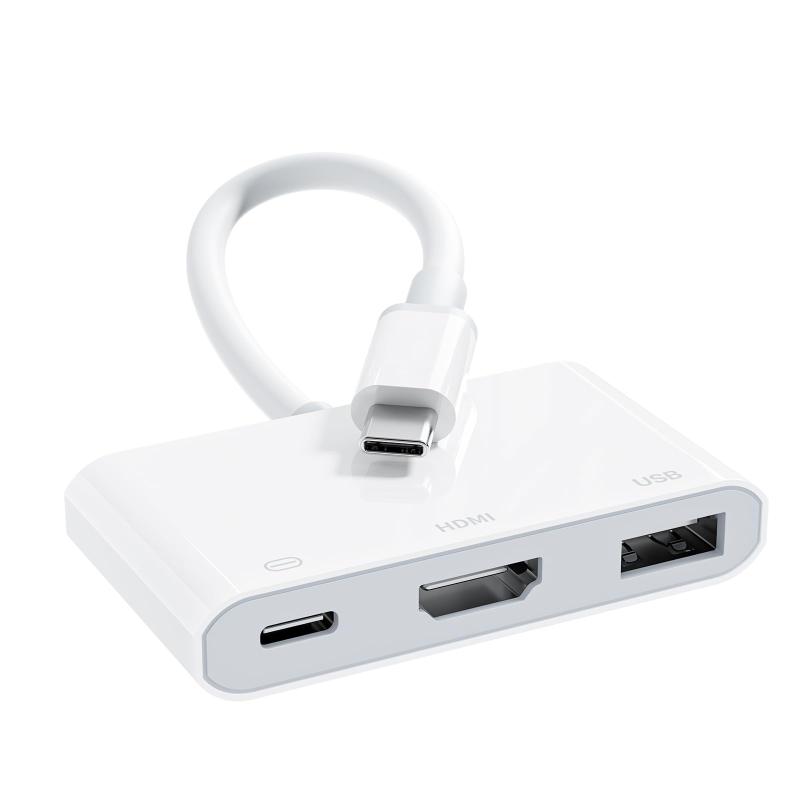 Type-c HDMI変換ケーブル 2in1 4K 急速充電 タイプc hdmi 変換 給電不要 設定不要