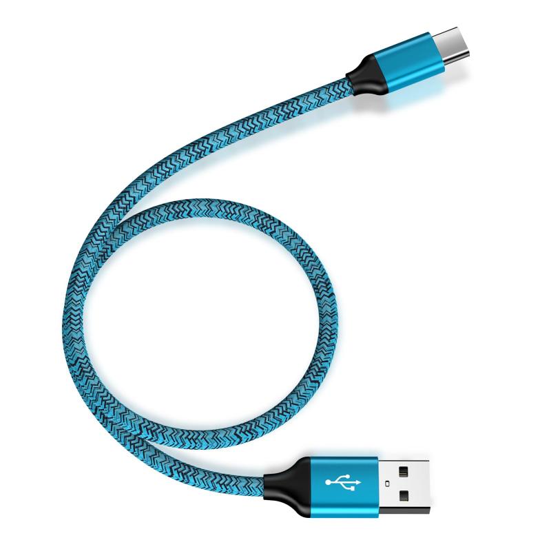 USB Type C ケーブル 50CM 3A急速充電 QC3.0対応 タイプc充電ケーブル 高耐久 ナイロン iPhone 15充電用 USB A to USB C ケーブル タイプc 充電ケーブル iPhone15シリーズ、Xperia XZ/XZ2