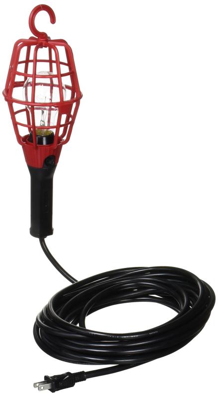 ハタヤ (HATAYA) 補助コードランプ 60W耐震電球付 電線10m ランプガード赤 ILI10R