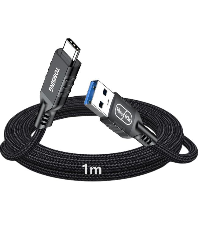 USB Type C ケーブル USB A to USB C 5m 3.2 3A/60W 急速充電 5Gbps 高速データ転送 高耐久 ナイロン編み 断線防止 充電ケーブル for iPhone 16 / 15 /iPad Pro/MacBook/Gal