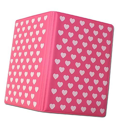 海外旅行用品にスキミング防止 ICパスポートカバー (ハート柄)