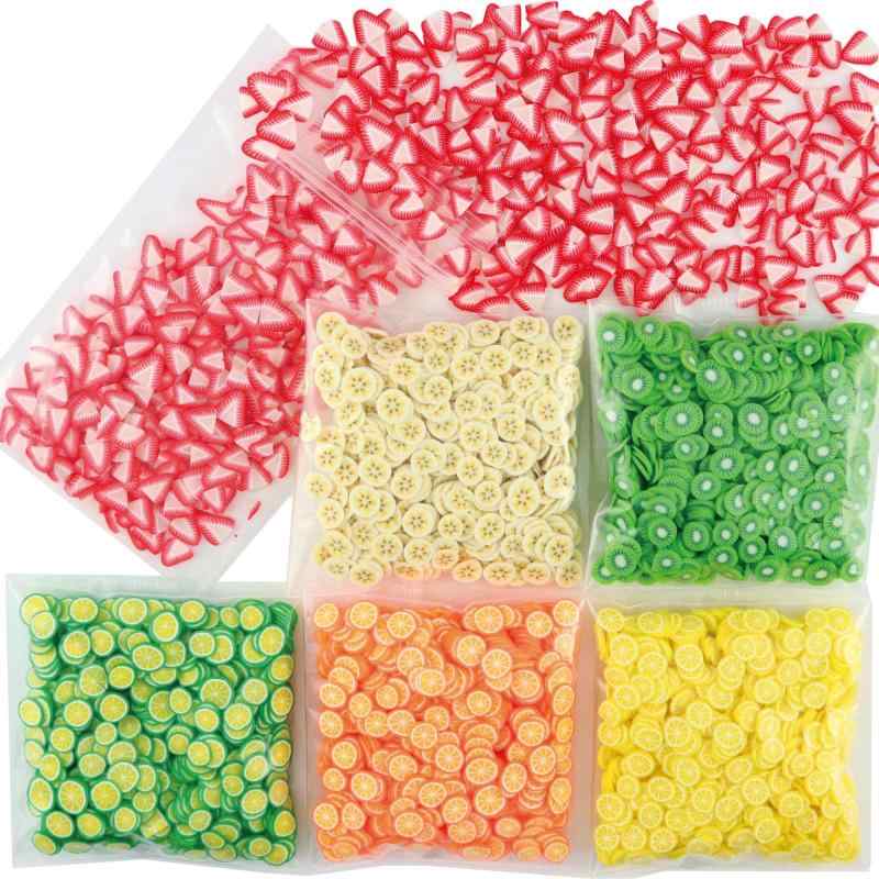 Princess-style スライスフルーツ スライス済 ネイル レジン 封入 材料 フィモ 樹脂粘土 6種類 60gセット