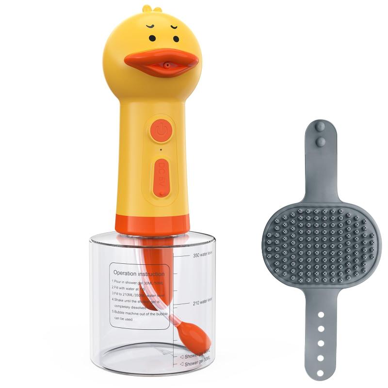 Bawagu 犬 シャンプー 泡立て器 犬用自動ソープディスペンサー ペット シャンプー 泡立て 犬 ディスペンサー シャンプーディスペンサー Type-C充電式 IPX5防水 低騒音 400mlボトル 割合の目盛り付