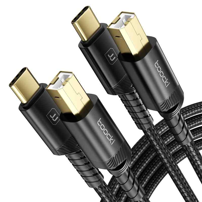 toocki USB-C to TYPE-B プリンターケーブル