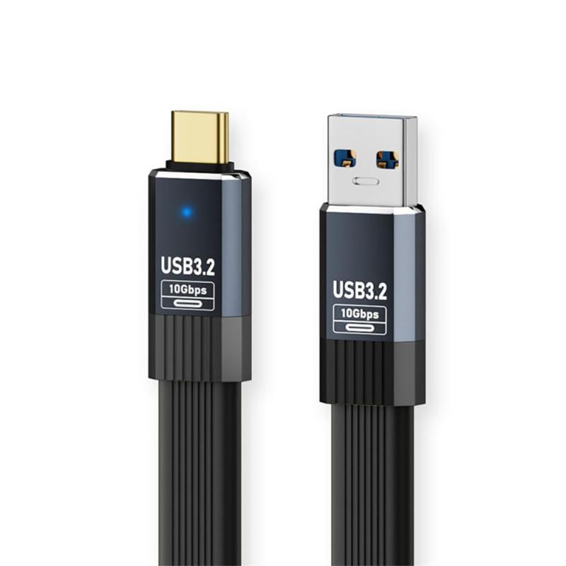 ケーブルcc USB4フラットスリムFPCケーブル 20Gbps延長 100W 8K 5K USB4.0 Type-C Thunderbolt3/4対応