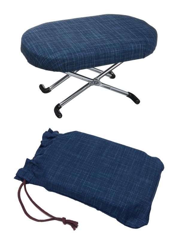 住友産業 正座椅子 本体サイズ:約16x25x12-17cm (青無地/袋付き)