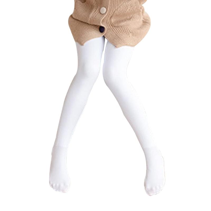 [QINTIAN] キッズタイツ ストッキング レギンス 女の子 ダンス靴下 子供 パンスト キッズゃれタイツ 裏起毛タイツ 伸縮性 美脚 ガールズ 秋冬 冬物 保温 防寒 厚手 発熱 吸汗 通学 (M L XL 黒 肌色