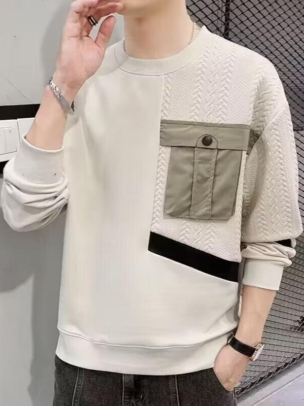 ・スタイル: 青春流行・袖丈: 長袖・主な素材: ポリエステル51-70%・素材名: 化粧繊維混紡・適用シーン: 休闲・フィット: ルーズフィット・厚み: 薄手・袖型: 標準・ポケットスタイル: その他・カラー展開: 卡其色、白色、黒色・サイズ展開: M、L、XL、2XL、3XL・対象年齢: 成人・対象性別: 男性・商品カテゴリ: スウェット/フリース・重量: 180-250g
