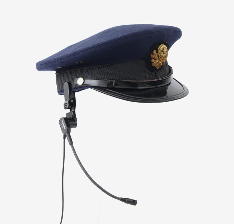 レゾナント・システムズ 帽子掛マイクロホン EM-256 クリップで帽子に装着可能なマイク。グースネック採用で好みの角度に自由に調節可能