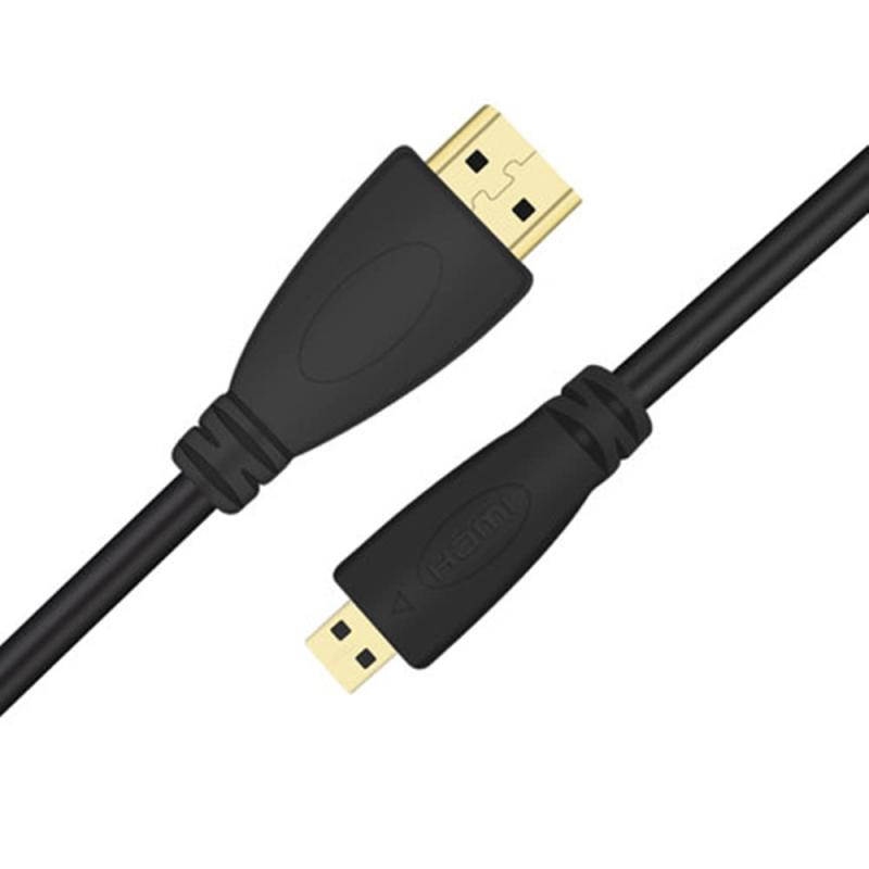 KKM-ラブショー【10m ハイスピード HDMI 1.4(オス)to micro HDMI(オス)変換ケーブル HDMIタイプAオス-micro HDMIタイプD(micro)オス 金メッキコネクタ搭載 高速データ伝送 , イーサネット オーディオリタ
