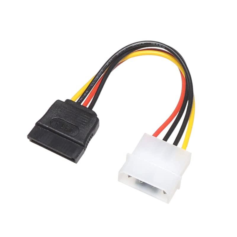 KAUMO SATA電源(メス) ー ペリフェラル電源4ピン(オス) 電源変換ケーブル