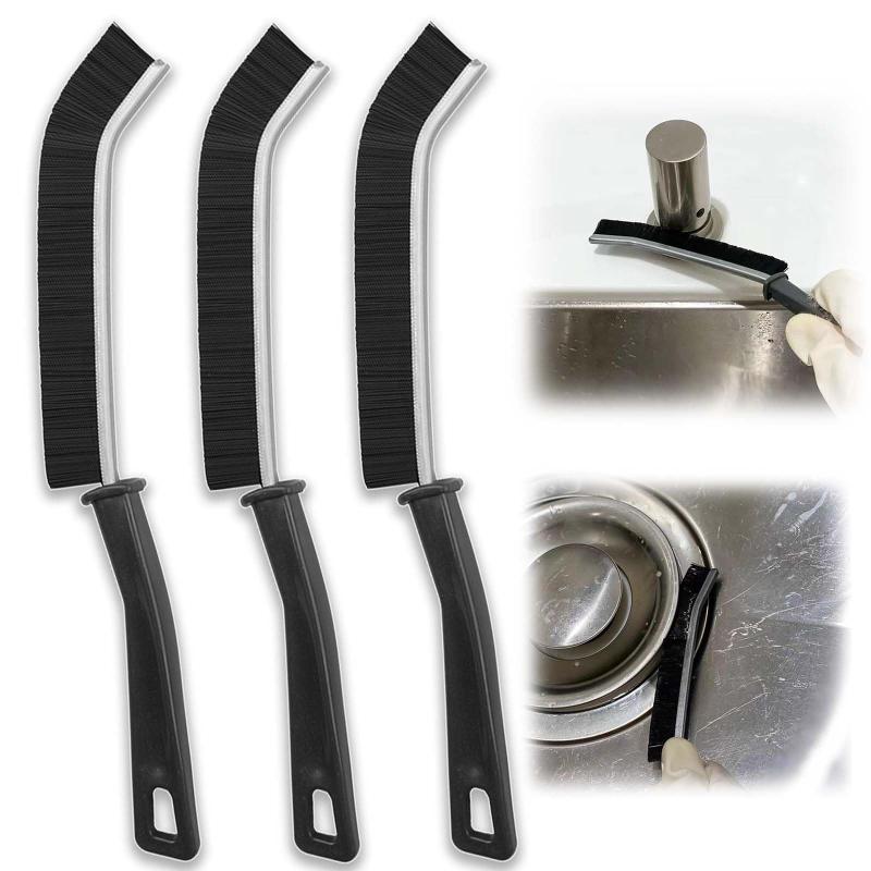 掃除ブラシ 隙間掃除ブラシ 3pc 耐摩耗性と耐久性 手持ち式ブラシ 硬い毛の隙間掃除ブラシ 狭い隙間を掃除することで 家庭やオフィス、..