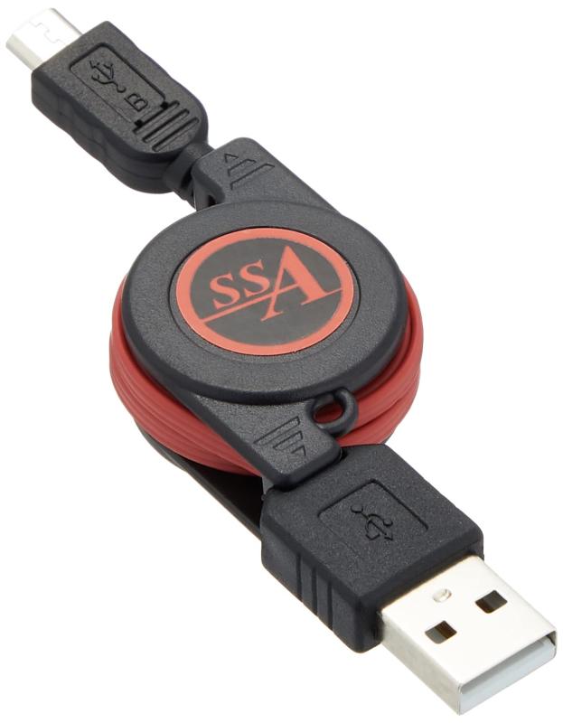 エスエスエーサービス microUSB転送/充電対応ケーブル