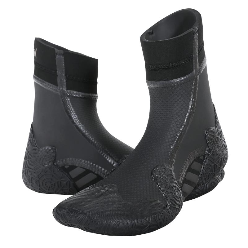 FELLOW サーフブーツ 5mm 防寒 裏起毛 サーフィン シューズ 先割れタイプ 保温 起毛 防水 日本規格 メ..