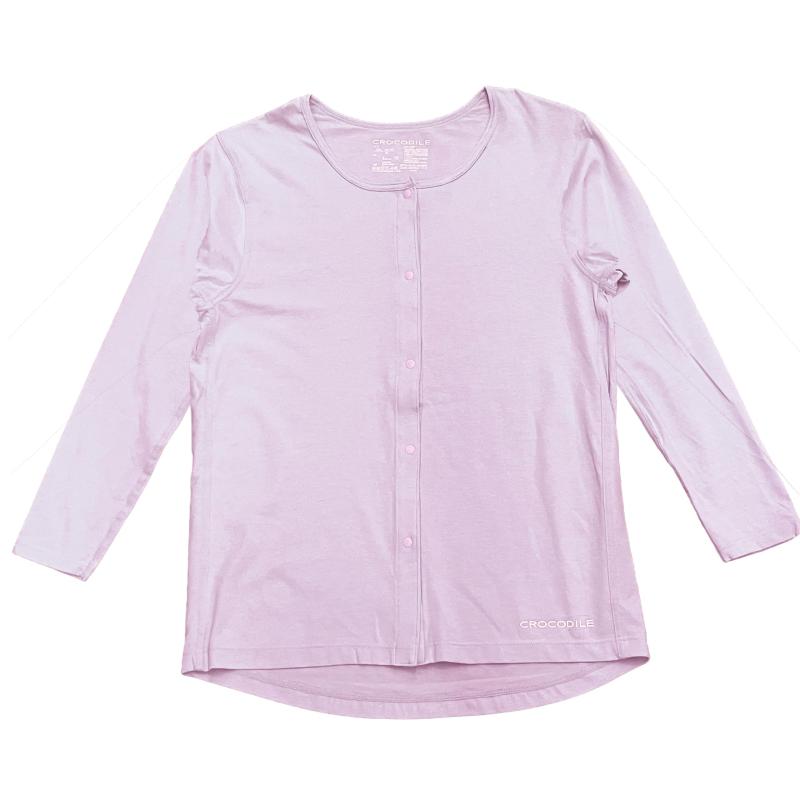 [クロコダイル] クラシック 9分袖シャツ レディースSIZE:M バスト79cm~87cm / L バスト86cm~94cm / LL バスト93cm~101cm