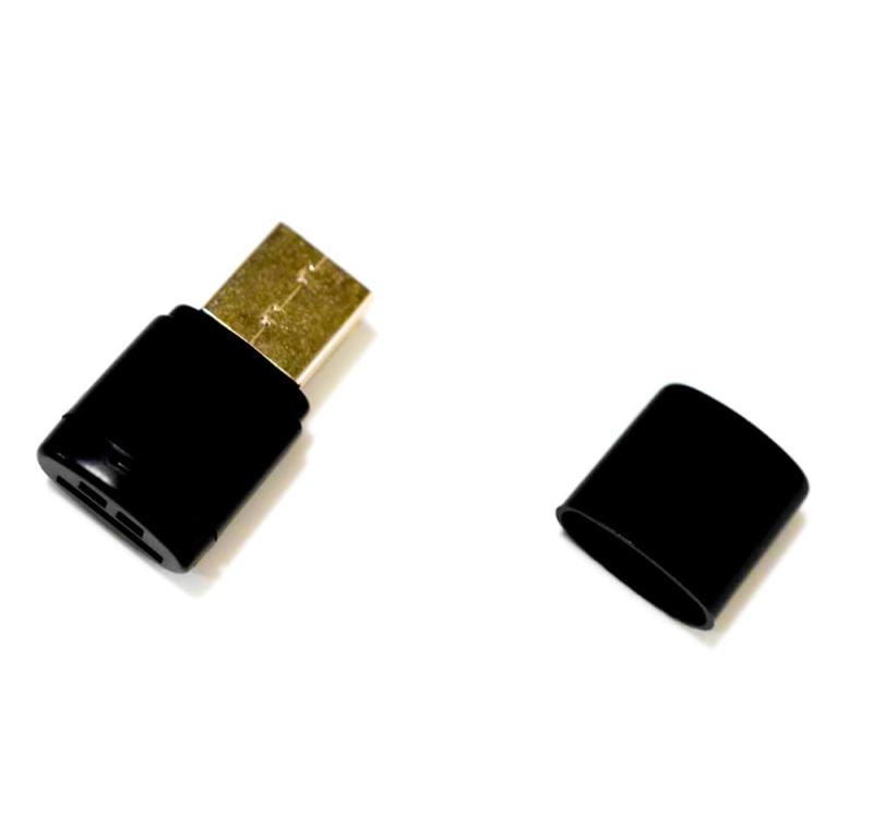 カードリーダー USB 転送 microSD コネクタキャップ付 コンパクト【15個】