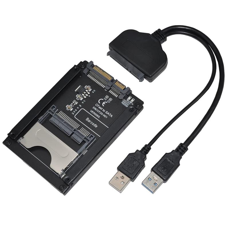 WLGQ CFAST - USB3.0 データケーブル 産業用マザーボード用 CFASTカードリーダー cfast Card to SSD ハードディスク 読み取り速度 540MB/秒 EOS-1D X Mark IIに対応