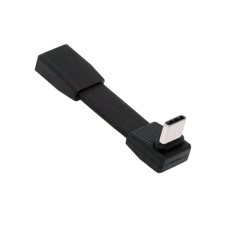 NFHK 240W USB5.0 80Gbps FPC フラットスリム USB タイプ C 延長ケーブル オス-オス 上向き角度 90 度 16K 8K 60Hz 5K