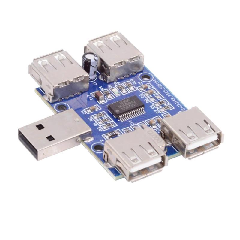Cablecc USB 2.0 HUB PCBA USB-Cから4USBハブボード（ケースなし）キーボードマウススキャナープリンター用