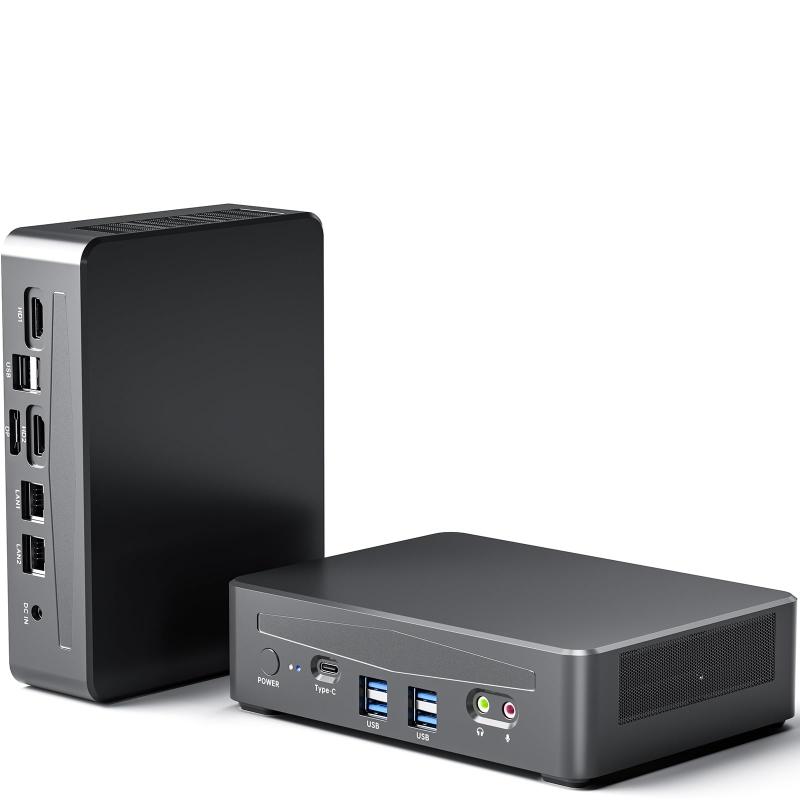 ミニPC 第12世代 Core DDR4/Kingston PCIe4.0 SSD Thunderbolt4 2.5Gbps 有線LAN*2 802.11ax対応 WiFi6/BT5.2/HDMIx2/DP1.4x1 4K 60Hz出力対応 Window