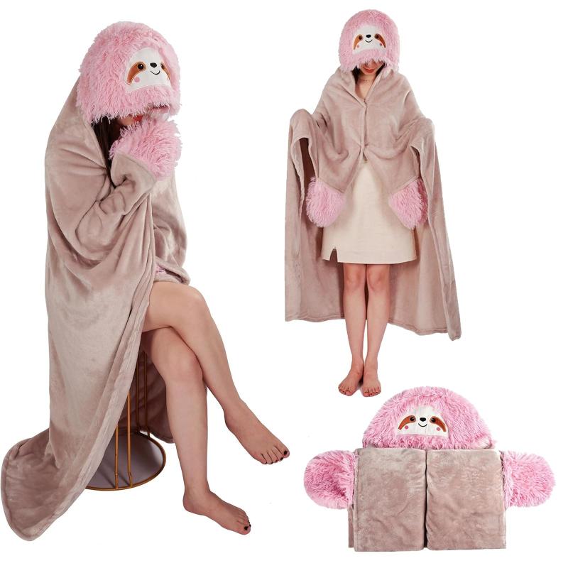 [AICYNY] ナマケモノ 着る毛布、着ぐるみパジャマ、着る毛布 レディース、着る毛布 大きいサイズで、着..