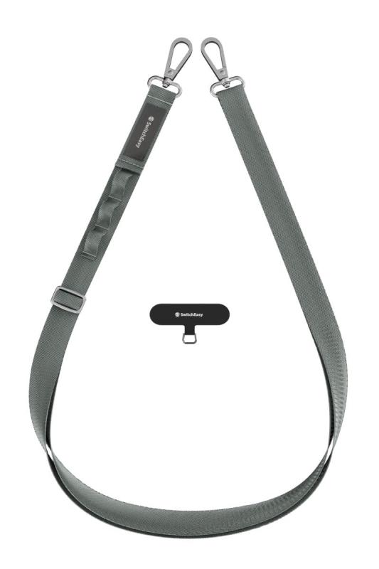 【SwitchEasy】 スマホ ショルダー 首掛け 肩掛け 斜めがけ 太め ストラップホルダー 付 スマホショルダー ストラップ 落下防止 スマホストラップ 携帯ストラップ Easy Strap (20mm)