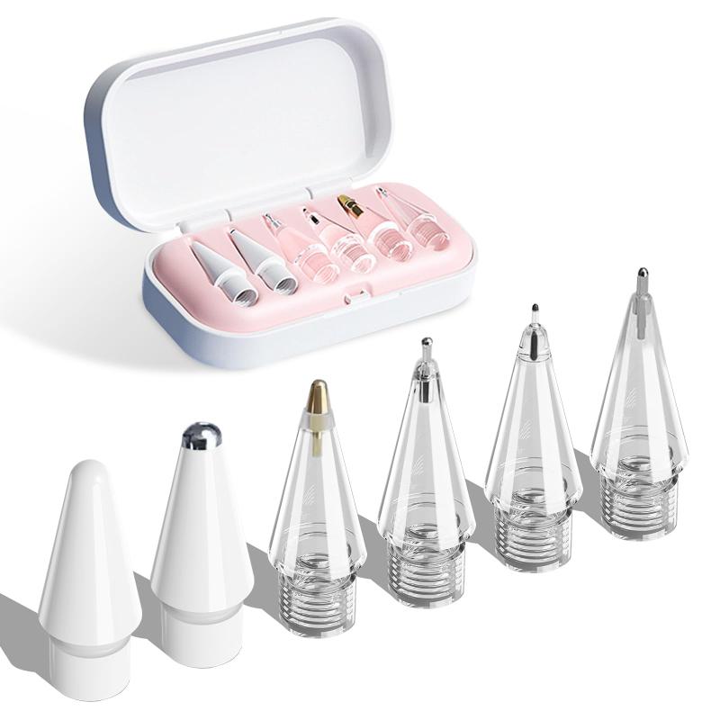 アップルペンシル ペン先、Apple Pencil Pro用交換チップ、iPencilニブアクセサリー、アップグレード版スタイラスペンチップ収納ボックス付き、Apple Pen 2nd/1st Gen & USB-C対応