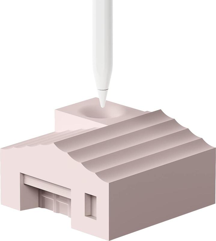 【elago】 Apple Pencil 第2世代 / 第1世代 対応 スタンド ホルダー シリコン シンプル マグネット 付 横置き 可能 ApplePencil ペンスタンド 傷防止 ペン先 保護 ケーブル 収納 シリコンスタンド [ ア