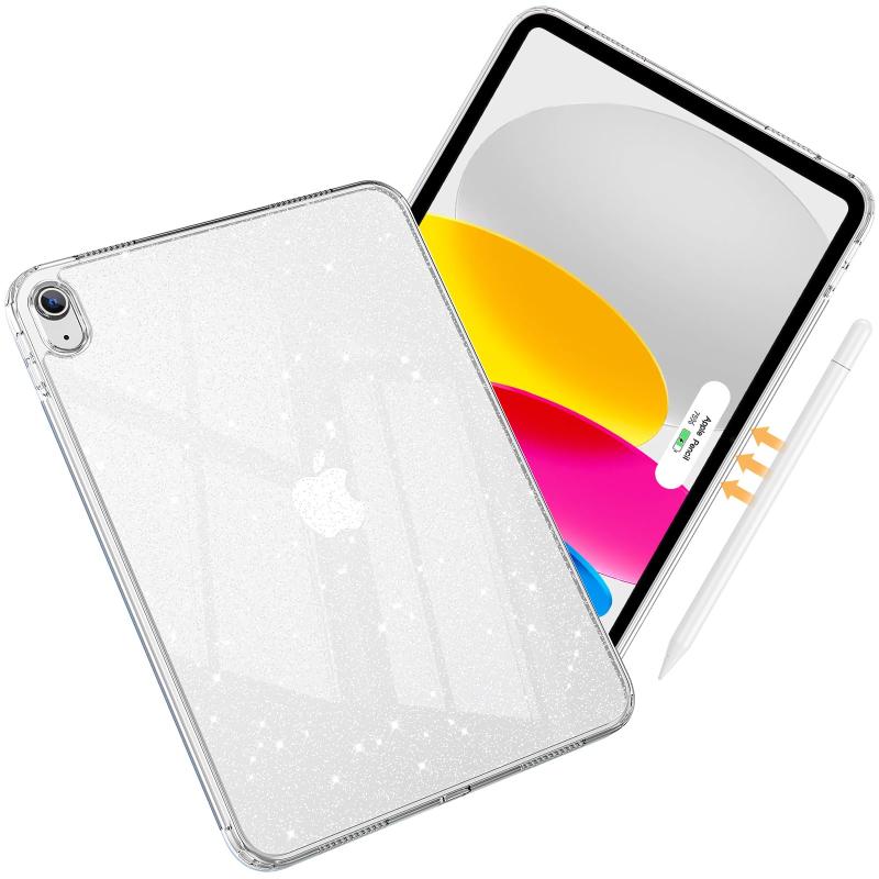 ProCase iPad (A16) 第11世代 2025 11インチ/第10世代 10.9インチ 2022用クリアケース、スリムで軽量な透明黄ばみ防止バックカバー、iPad 11/10世代 11インチ/10.9インチ用