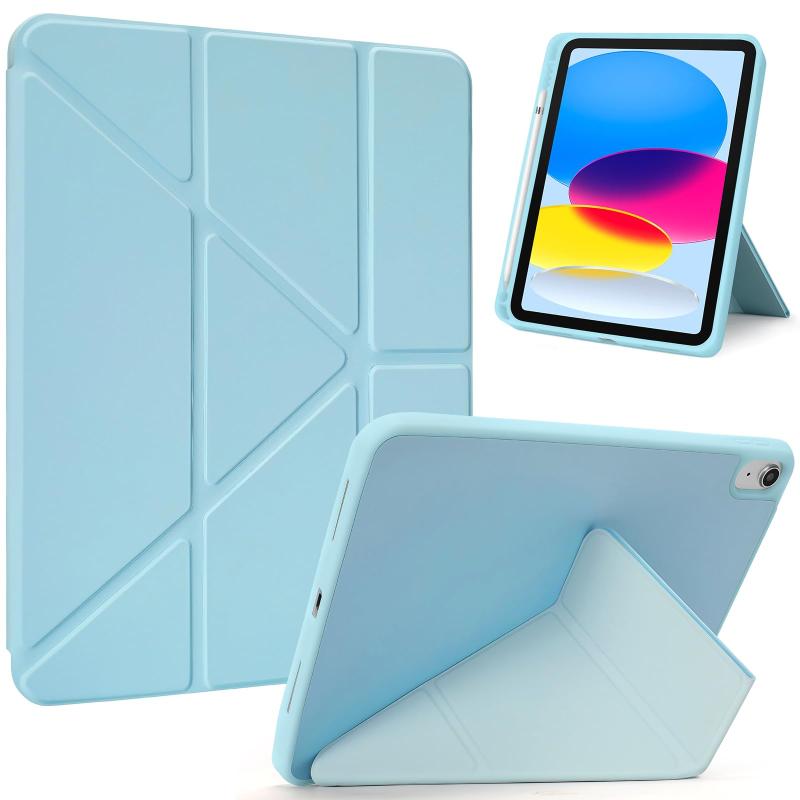iPad 11世代 A16 / 10世代 ケース 2025 / 2022 11 / 10.9インチ 対応 三つ折りスタンド 横置＆縦置可能 ペンシル収納ホルダー付き 軽薄 軽量 オートスリープ機能対応 耐衝撃