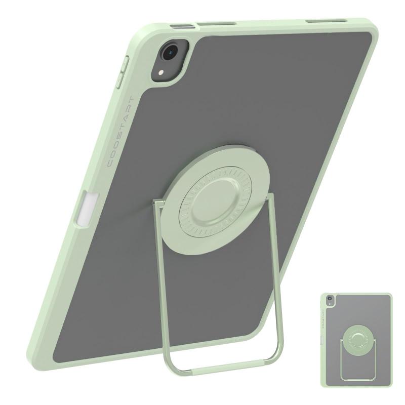 対応iPad ケース カバー スタンド 縦置き 360°回転 横置き ペン収納 軽量 クリア 角度調整 壁掛け 取り外し可能 ソフトTPU 薄型 耐衝撃