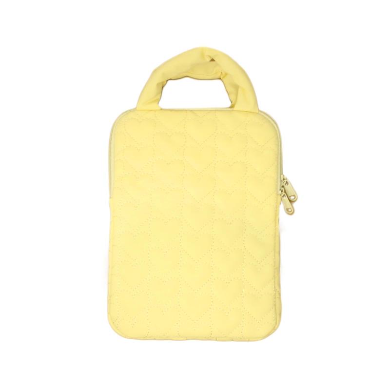 MILASIC キルティング ハート タブレット ケース カバー 11インチ タブレットケース ふわふわ 11インチ 小学校 タブレットPC スリーブ 多機種対応 キルト