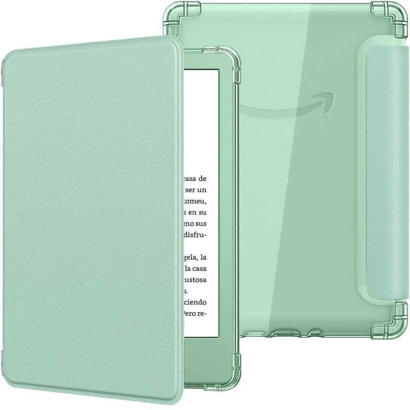 TiMOVO Kindle 第11世代 2024/2022 6インチ用 ケース カバー付きバンパーケース TPUバック タブレット保護ケース 電子書籍リーダー用カバー オートスリープ 衝撃緩和 落下保護 専用設計 装着簡単 手