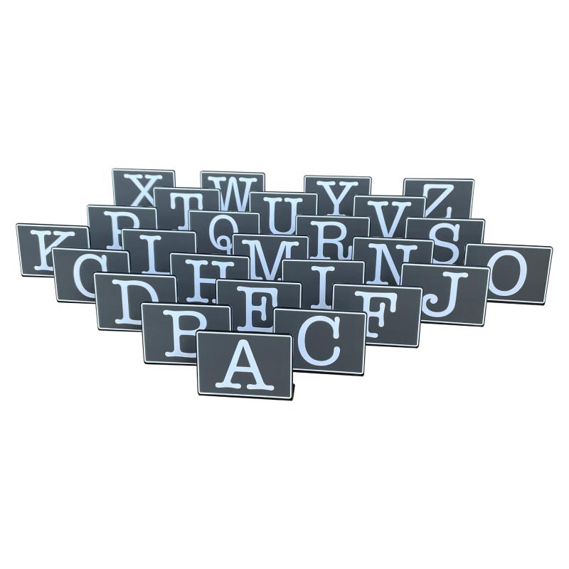 Mehrondo 26���� �ơ��֥�ʥ�С� ��� �ץ졼�� ������ �����޻�: A~Z | ������: 74x52mm | ����ե��٥å� | ������