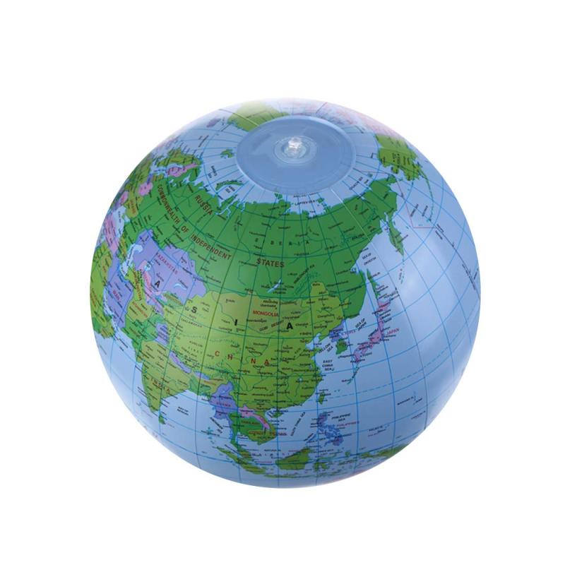 CINECE ビーチボール地球儀 知力育て＆お洒落なグッズ 英語併記付きの地球風船/バルーン 地球儀 ...
