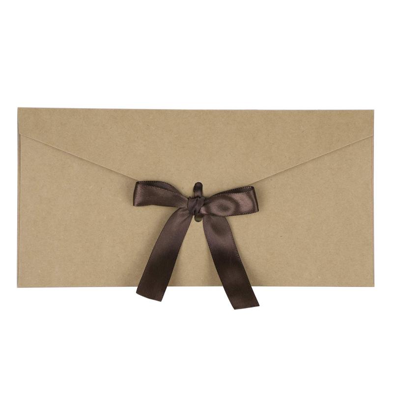 10枚セット リボン付き 洋封筒 洋形5号 長形 三つ折り おしゃれ ふうとう 横型 厚手 無地 枠なし ビジネス封筒 披露宴 ウェディング 結婚式 パーティー 招待状 案内状 年賀状 マルチ レターセ【仕様】レターセット 封筒10枚、サイ...