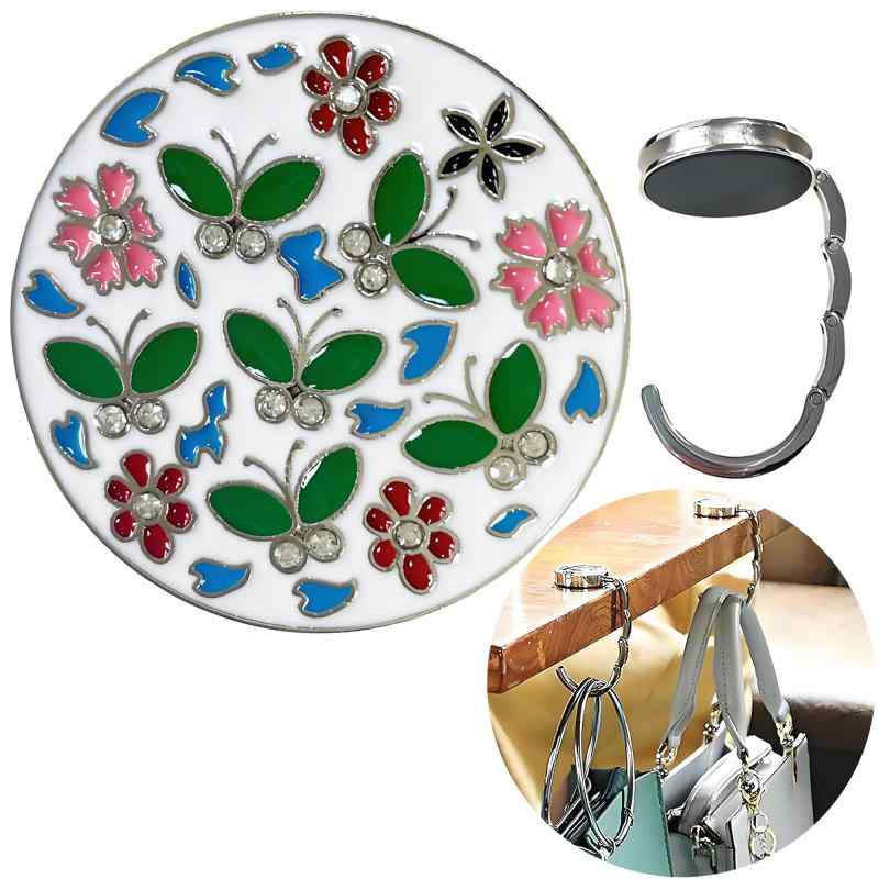 折り畳み バッグハンガー デスク テーブル ハンドバッグに - コンパクト テーブルフックカバン用 マルチタスク フック