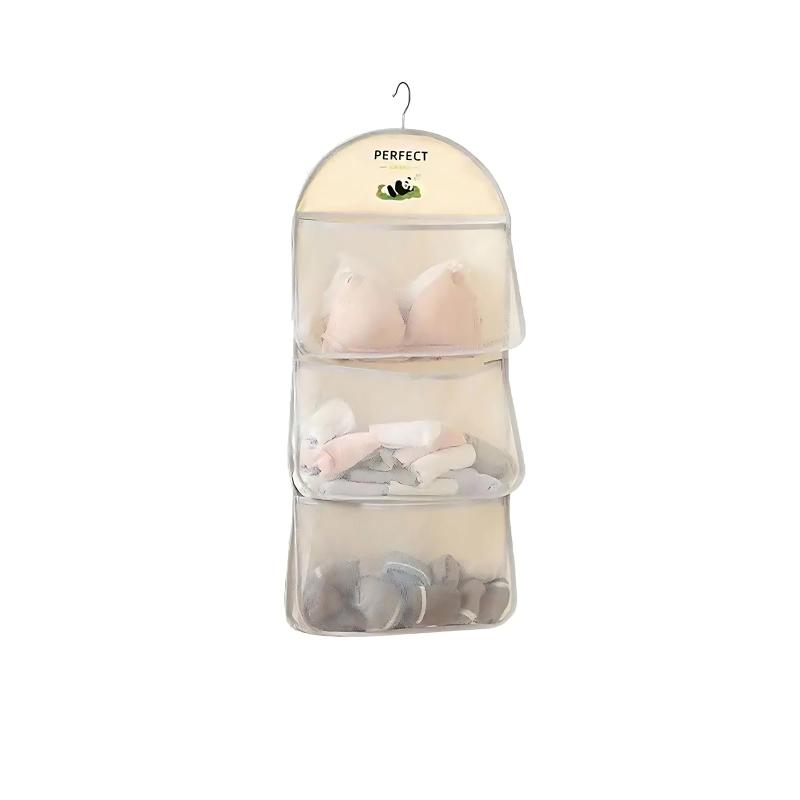 下着の収納 吊り下げ収納 大容量 ドアハンガーポケット 取付簡単 収納バッグ 下着 · 靴下 · パンツ · ブラジャー · ネクタイハンガー オックスフォード生地収納ラック 洗える