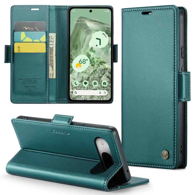 Google Pixel 7a ケース 手帳型 財布型 カードポケット付き ピクセル7a 用 携帯カバー カード収納 Uovon スマホケース 高級レザー 耐衝撃 全面保護 スタンド機能 ストラップホール付き マグネット