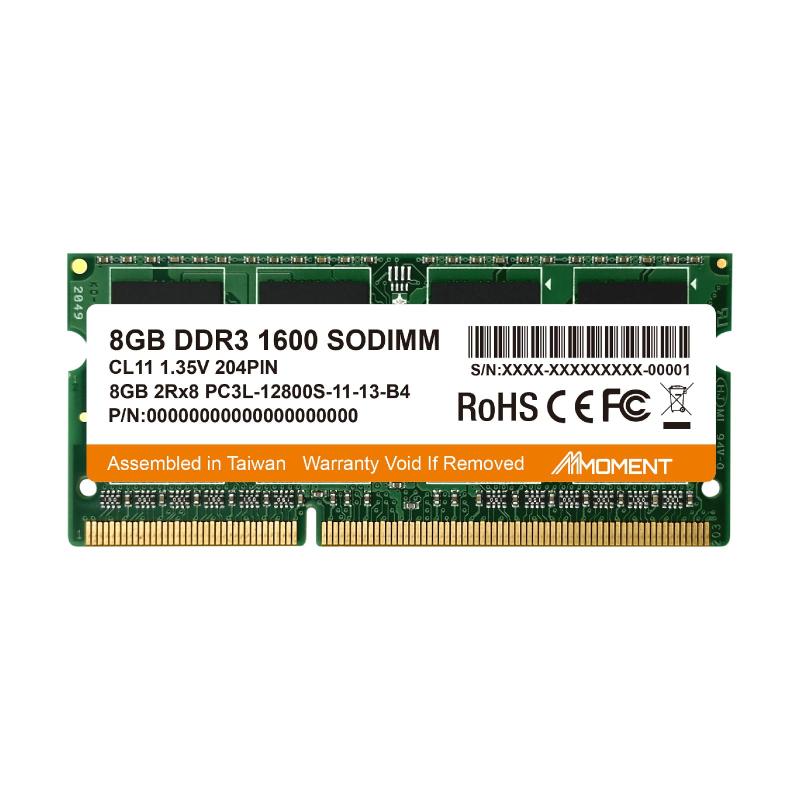 MMOMENT DDR3 1600MHz UDIMM/SODIMM