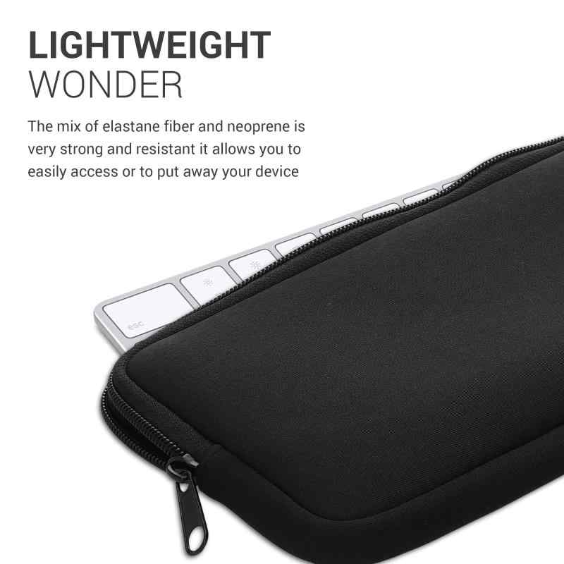 kwmobile キーボードカバー Logitech K380対応 ケース - ほこり除け 耐衝撃 ネオプレン 黒色