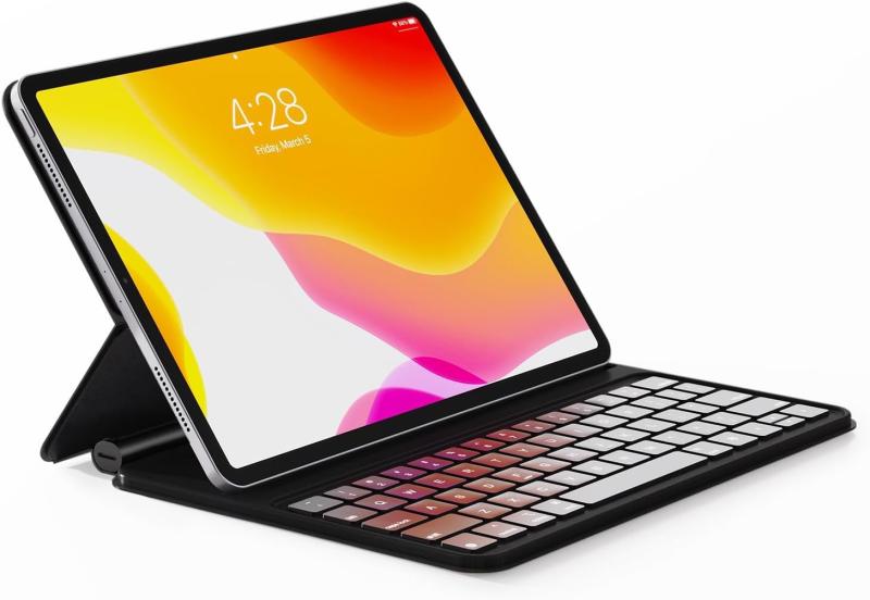 Zspeed iPad キーボードケース スマートコネクタ付き Apple Pencil収納可能 英語配列 magic keyboard バックライト iPad Pro 11インチ 第1/2/3/4世代 iPad Air 第4/5世代対応