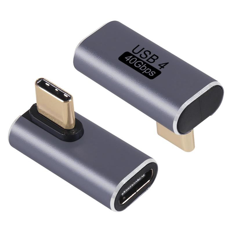 3PCS USB C変換アダプタ上下90°L型USB Cオス-メスアダプタ40Gbps高速データ転送8K@60Hzビデオ出力100W/5A急速充電Thunderboltエクスパンダ