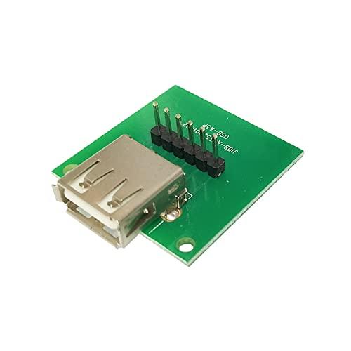 WLGQ USB2.0 Aメスコネクタテスト、PCBボードコネクター2.54mm (0.1インチ)ピッチ。