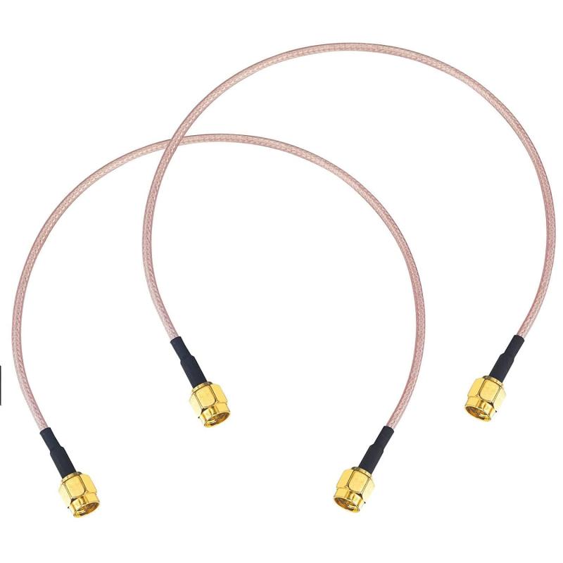 BOOBRIE 30CM SMAケーブル SMAオス-SMAオス RG316同軸ケーブル 1.5D-2V相当 延長ケーブル SMAP-SMAP SMAコネクタ SMA変換プラグ 4G LTE SMAモデム、ゲートウェイ、ルーター、ハム無線、レシーバードン