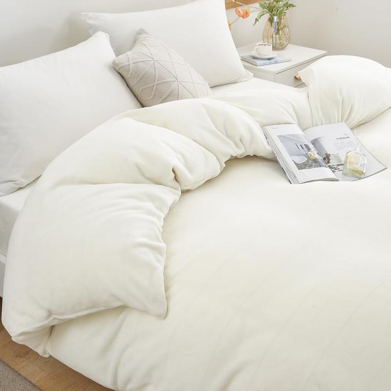 掛け布団カバー 冬 あったか 発熱 極細マイクロファイバー 厚手 起毛 もこもこ 毛布カバー 静電気抑制 ..