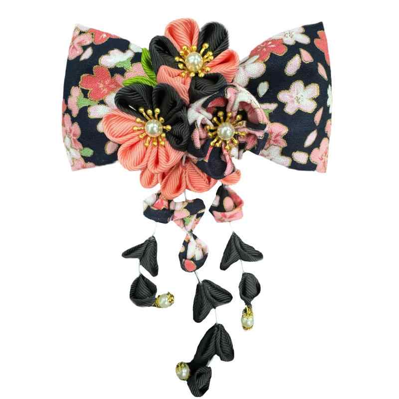 髪飾り 和装 和服 浴衣 レディース キッズ ヘアアクセサリー 手作り つまみ細工 花柄 かわいい 振袖 着物 ヘアピン 七五三 お祭り 成人式 卒業式 夏祭り 花火大会