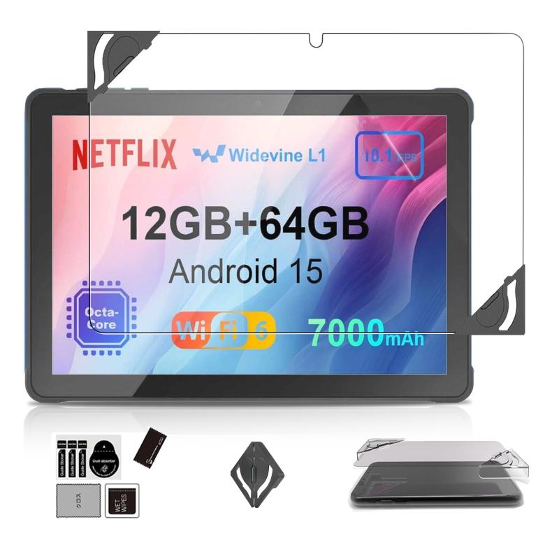 For AWOW UTBook アンドロイド 15 タブレット 10インチ 用 フィルム 保護フィルム 【NOUKAJU】 10インチ 強化 液晶保護フィルム 高透過率 硬度9H 飛散防止 気泡防止 自動吸着 指紋防止 貼り付け簡単の商品画像