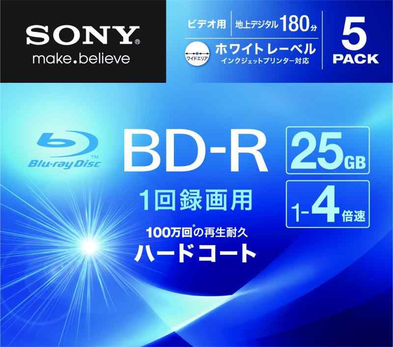 SONY ビデオ用BD-R 1回録画用 片面1層25GB 4倍速 ホワイトプリンタブル 10枚パック 10BNR1VGPS4 parent