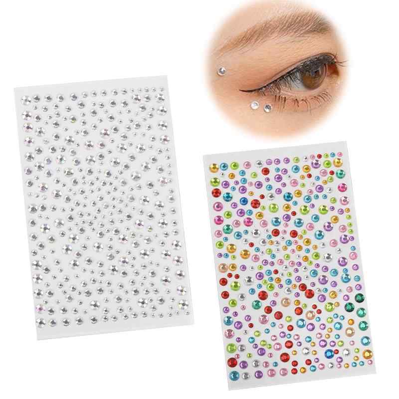 ラインストーンシール ジュエリーシール キラキラデコシール 宝石 ジュエルステッカー【2枚セット】ダ..